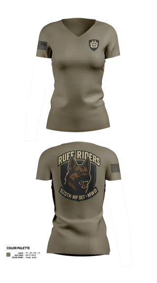 Womens Short Sleeve Vneck Shirt, 525th MWD DET, Army, Teamtime, Team time, sublimation, custom sports apparel, team uniforms, spirit wear, spiritwear, sports uniforms, custom shirts, team store, custom team store, fundraiser sports, apparel fundraiser
