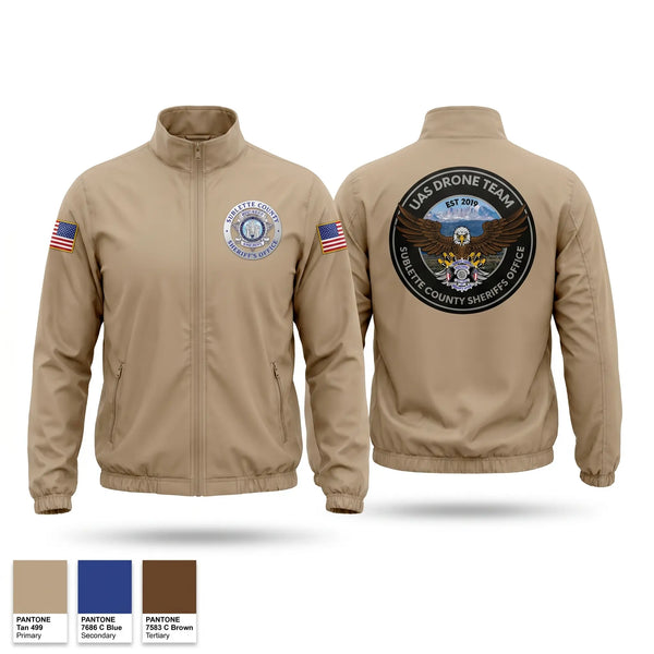 Windbreaker, Sublette County Sheriff's Office Drone Unit, Police, Teamtime, Team time, sublimation, custom sports apparel, team uniforms, spirit wear, spiritwear, sports uniforms, custom shirts, team store, custom team store, fundraiser sports, apparel fundraiser