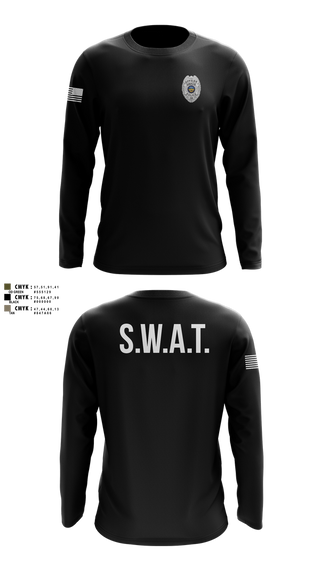 Long Sleeve Performance Shirt, GRATIS SWAT TEAM, Police, Teamtime, Team time, sublimation, custom sports apparel, team uniforms, spirit wear, spiritwear, sports uniforms, custom shirts, team store, custom team store, fundraiser sports, apparel fundraiser