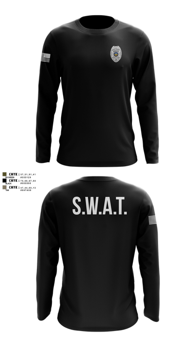 GRATIS SWAT TEAM 58848814 Long Sleeve Performance Shirt 100