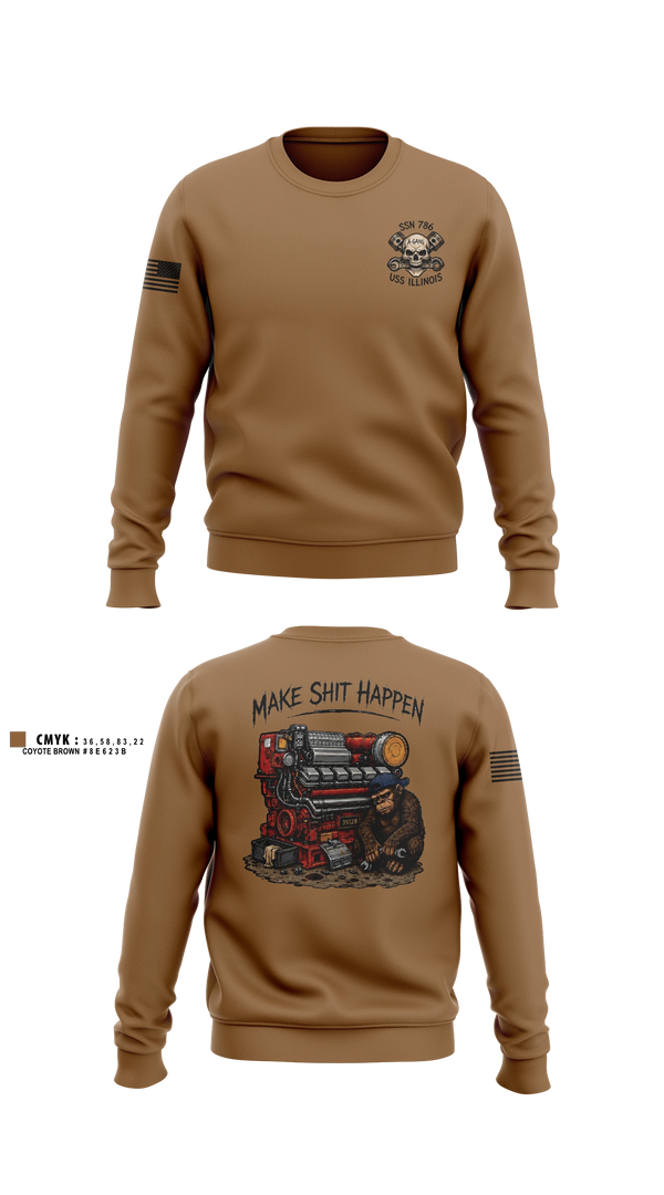Crew Neck Sweatshirt, A GANG, Navy, Teamtime, Team time, sublimation, custom sports apparel, team uniforms, spirit wear, spiritwear, sports uniforms, custom shirts, team store, custom team store, fundraiser sports, apparel fundraiser