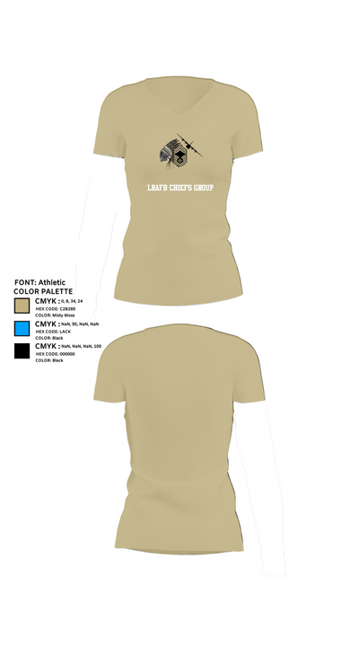 LRAFB Chiefs Group 49231806 Women's Short Sleeve V-neck Shirt - 84