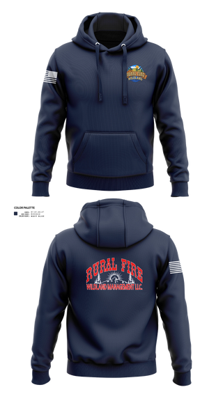 Hoodie, Rural fire wildland management LLC, Fire Department, Teamtime, Team time, sublimation, custom sports apparel, team uniforms, spirit wear, spiritwear, sports uniforms, custom shirts, team store, custom team store, fundraiser sports, apparel fundraiser