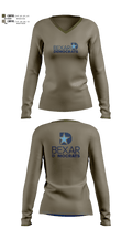 Bexar County Democratic Party 48561272 Women's Long Sleeve V-neck Shirt - 1