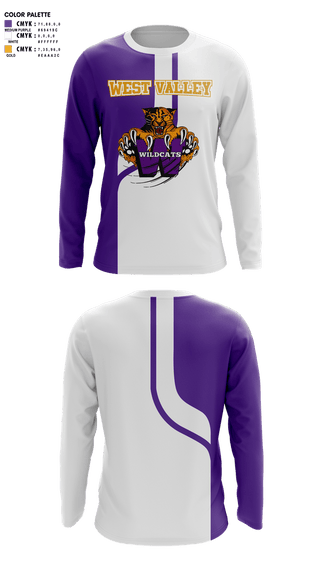 Long Sleeve Performance Shirt, West Valley, Track & Field, Teamtime, Team time, sublimation, custom sports apparel, team uniforms, spirit wear, spiritwear, sports uniforms, custom shirts, team store, custom team store, fundraiser sports, apparel fundraiser