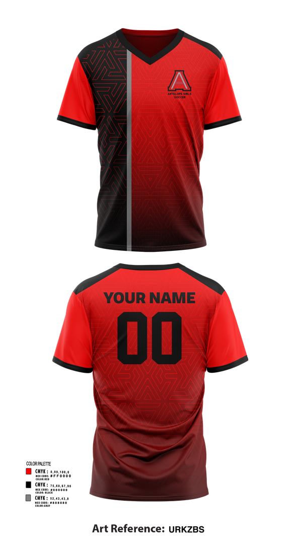 Womens Soccer Jersey, Antelope Girls Soccer, Women's Soccer, Teamtime, Team time, sublimation, custom sports apparel, team uniforms, spirit wear, spiritwear, sports uniforms, custom shirts, team store, custom team store, fundraiser sports, apparel fundraiser