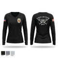 Sugar Land Police Special Response Team Women's Long Sleeve V-neck Shirt - 1
