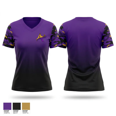Ashland Middle School Women's Short Sleeve V-neck Shirt - 1