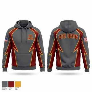 Hoodie, Big Iron, Fire Department, Teamtime, Team time, sublimation, custom sports apparel, team uniforms, spirit wear, spiritwear, sports uniforms, custom shirts, team store, custom team store, fundraiser sports, apparel fundraiser