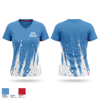 Womens Short Sleeve Vneck Shirt, Six Pack, Men's Lacrosse, Teamtime, Team time, sublimation, custom sports apparel, team uniforms, spirit wear, spiritwear, sports uniforms, custom shirts, team store, custom team store, fundraiser sports, apparel fundraiser