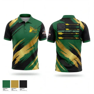 Short Sleeve Performance Polo, GES / AES ARCHERY, E-Sports, Teamtime, Team time, sublimation, custom sports apparel, team uniforms, spirit wear, spiritwear, sports uniforms, custom shirts, team store, custom team store, fundraiser sports, apparel fundraiser