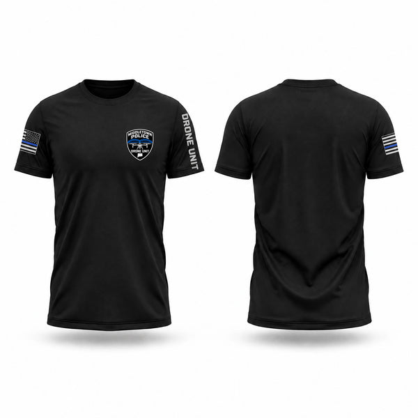 Old School Cotton Feel Shirt, Middletown Police Department Drone Unit, Police, Teamtime, Team time, sublimation, custom sports apparel, team uniforms, spirit wear, spiritwear, sports uniforms, custom shirts, team store, custom team store, fundraiser sports, apparel fundraiser