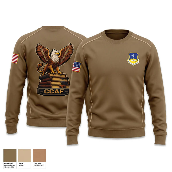 Crew Neck Sweatshirt, CCAF, Air Force, Teamtime, Team time, sublimation, custom sports apparel, team uniforms, spirit wear, spiritwear, sports uniforms, custom shirts, team store, custom team store, fundraiser sports, apparel fundraiser