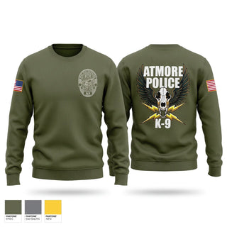 Crew Neck Sweatshirt, Atmore K9, Police, Teamtime, Team time, sublimation, custom sports apparel, team uniforms, spirit wear, spiritwear, sports uniforms, custom shirts, team store, custom team store, fundraiser sports, apparel fundraiser