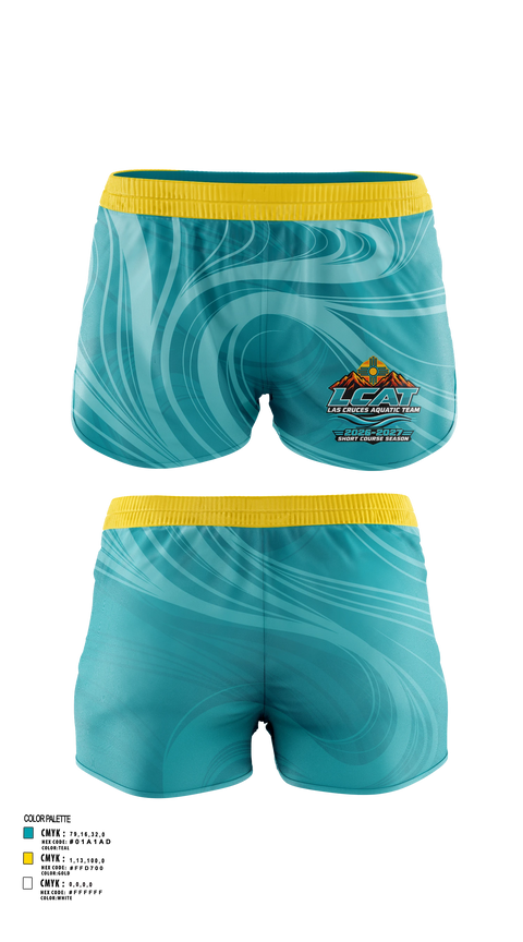 Womens Shorts, Las Cruces Aquatic Team, Swimming, Teamtime, Team time, sublimation, custom sports apparel, team uniforms, spirit wear, spiritwear, sports uniforms, custom shirts, team store, custom team store, fundraiser sports, apparel fundraiser