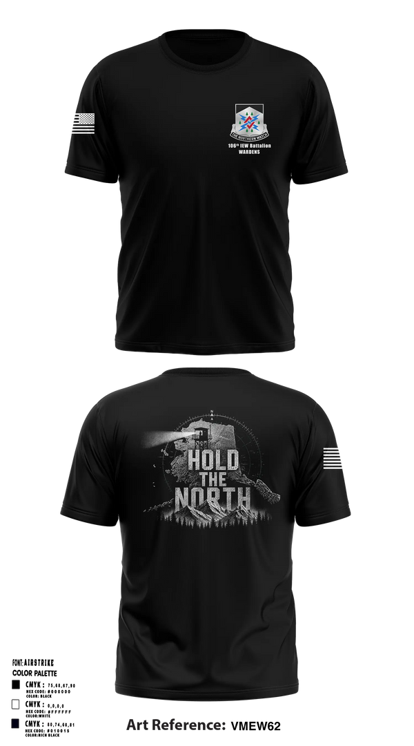 106th IEW Battalion Old School Cotton Shirt - 5
