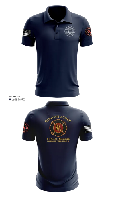 RUNYAN ACRES FIRE DEPARTMENT 34134469 Short Sleeve Performance Polo - 21