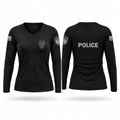 Caruthersville Police Department Women's Long Sleeve V-neck Shirt - 1