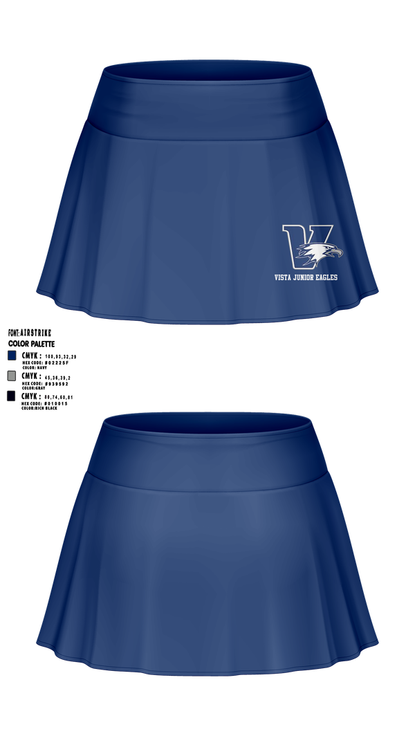 Skort, Vista Junior Eagles, , Teamtime, Team time, sublimation, custom sports apparel, team uniforms, spirit wear, spiritwear, sports uniforms, custom shirts, team store, custom team store, fundraiser sports, apparel fundraiser