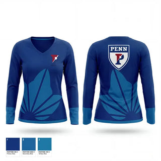 Womens Long Sleeve Vneck Shirt, PENNSYLVANIA, Wrestling, Teamtime, Team time, sublimation, custom sports apparel, team uniforms, spirit wear, spiritwear, sports uniforms, custom shirts, team store, custom team store, fundraiser sports, apparel fundraiser