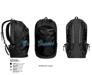 Gear Bag, Salina Braves, Softball, Teamtime, Team time, sublimation, custom sports apparel, team uniforms, spirit wear, spiritwear, sports uniforms, custom shirts, team store, custom team store, fundraiser sports, apparel fundraiser