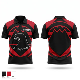 Short Sleeve Performance Polo, Bombers, Baseball, Teamtime, Team time, sublimation, custom sports apparel, team uniforms, spirit wear, spiritwear, sports uniforms, custom shirts, team store, custom team store, fundraiser sports, apparel fundraiser