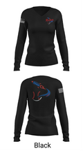 Space Coast Rockets 70599512 Women's Long Sleeve V-neck Shirt - 35