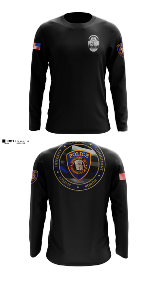 Long Sleeve Performance Shirt, Georgetown Police Department, Police, Teamtime, Team time, sublimation, custom sports apparel, team uniforms, spirit wear, spiritwear, sports uniforms, custom shirts, team store, custom team store, fundraiser sports, apparel fundraiser