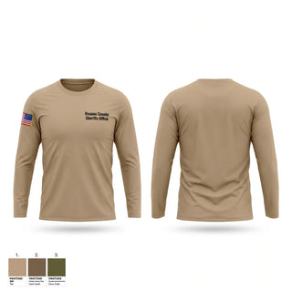 Long Sleeve Performance Shirt, Roseau County Sheriff’s Office, Police, Teamtime, Team time, sublimation, custom sports apparel, team uniforms, spirit wear, spiritwear, sports uniforms, custom shirts, team store, custom team store, fundraiser sports, apparel fundraiser