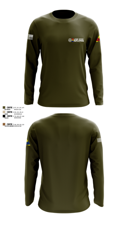 Lone Star MVPA 905145 Long Sleeve Performance Shirt 3