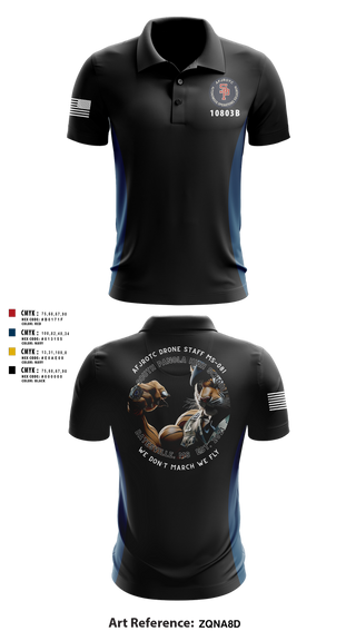 Short Sleeve Performance Polo, AFJROTC MS-081 DRONE TEAM, , Teamtime, Team time, sublimation, custom sports apparel, team uniforms, spirit wear, spiritwear, sports uniforms, custom shirts, team store, custom team store, fundraiser sports, apparel fundraiser