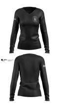 HOLLEY POLICE DEPARTMENT Women's Long Sleeve V-neck Shirt - 10