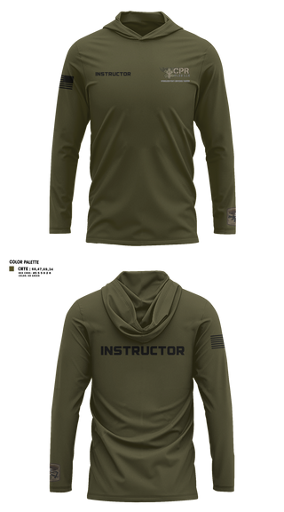 Long Sleeve Hooded Sun Shirt, CPR PLUS, EMS/EMT, Teamtime, Team time, sublimation, custom sports apparel, team uniforms, spirit wear, spiritwear, sports uniforms, custom shirts, team store, custom team store, fundraiser sports, apparel fundraiser