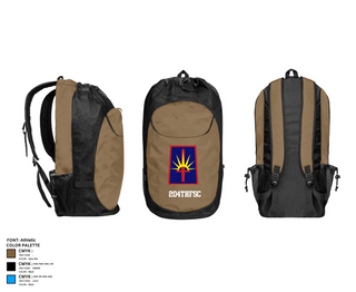 Gear Bag, 204thFSC, National Guard, Teamtime, Team time, sublimation, custom sports apparel, team uniforms, spirit wear, spiritwear, sports uniforms, custom shirts, team store, custom team store, fundraiser sports, apparel fundraiser
