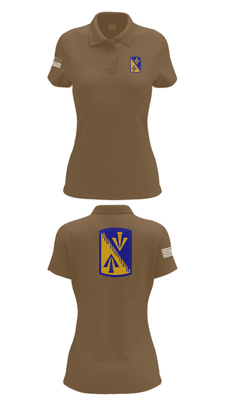 Womens Short Sleeve Performance Polo, 128th Aviation Brigade, Army, Teamtime, Team time, sublimation, custom sports apparel, team uniforms, spirit wear, spiritwear, sports uniforms, custom shirts, team store, custom team store, fundraiser sports, apparel fundraiser