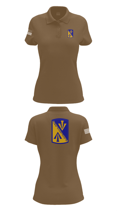 128th Aviation Brigade 66683018 Women's Short Sleeve Performance Polo  - 15