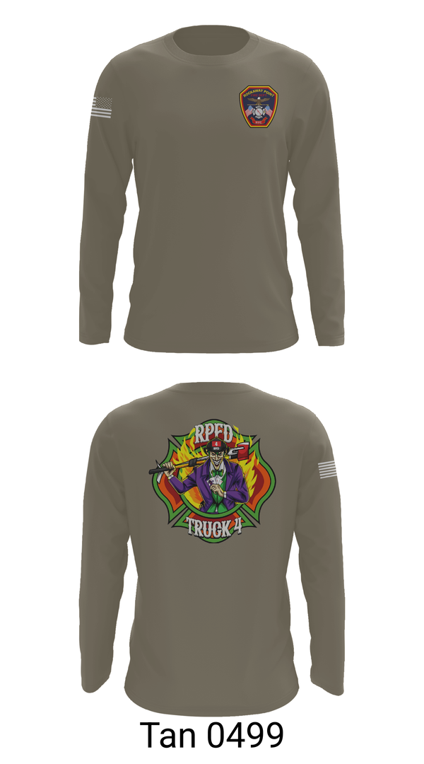 Long Sleeve Performance Shirt, Rockaway Point FD, Fire Department, Teamtime, Team time, sublimation, custom sports apparel, team uniforms, spirit wear, spiritwear, sports uniforms, custom shirts, team store, custom team store, fundraiser sports, apparel fundraiser