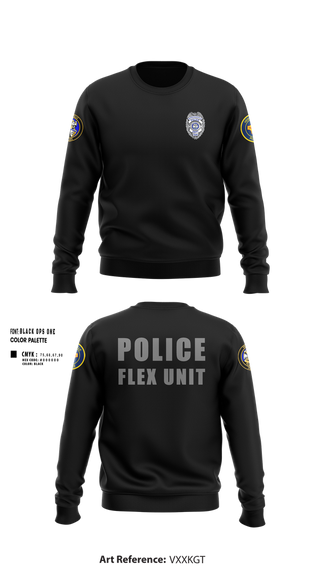 Crew Neck Sweatshirt, Hendersonville FLEX Team, Police, Teamtime, Team time, sublimation, custom sports apparel, team uniforms, spirit wear, spiritwear, sports uniforms, custom shirts, team store, custom team store, fundraiser sports, apparel fundraiser