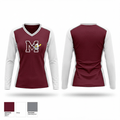 Mission Eagles 81630385 Women's Long Sleeve V-neck Shirt - 1