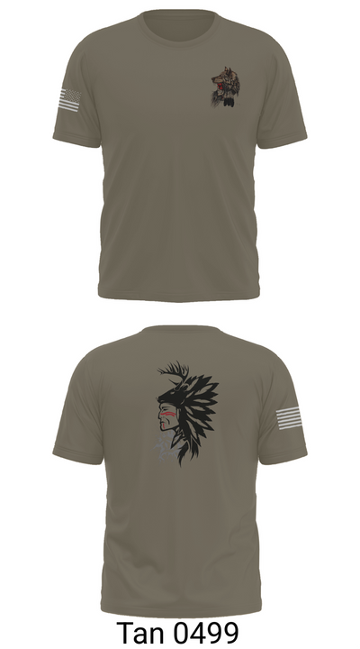 101st airborne 1-327 35416174 Short Sleeve Performance Shirt - 76