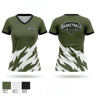 Reeths- puffer rockets 55322043 Women's Short Sleeve V-neck Shirt - 1