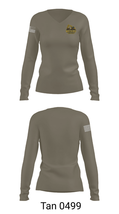 252 Engineers 83760691 Women's Long Sleeve V-neck Shirt - 73
