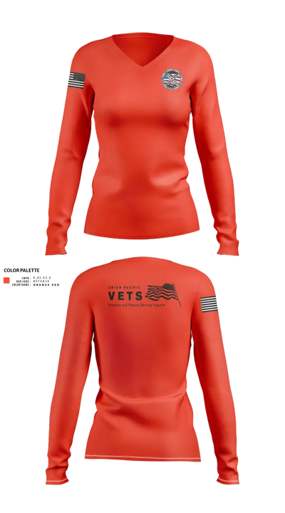 South Texas UPVETS 49501444 Women's Long Sleeve V-neck Shirt - 21