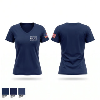 Womens Short Sleeve Vneck Shirt, Andalusia Police Department, Police, Teamtime, Team time, sublimation, custom sports apparel, team uniforms, spirit wear, spiritwear, sports uniforms, custom shirts, team store, custom team store, fundraiser sports, apparel fundraiser