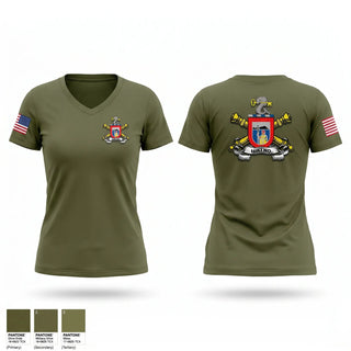 Womens Short Sleeve Vneck Shirt, 1/487th FA BN, Army, Teamtime, Team time, sublimation, custom sports apparel, team uniforms, spirit wear, spiritwear, sports uniforms, custom shirts, team store, custom team store, fundraiser sports, apparel fundraiser