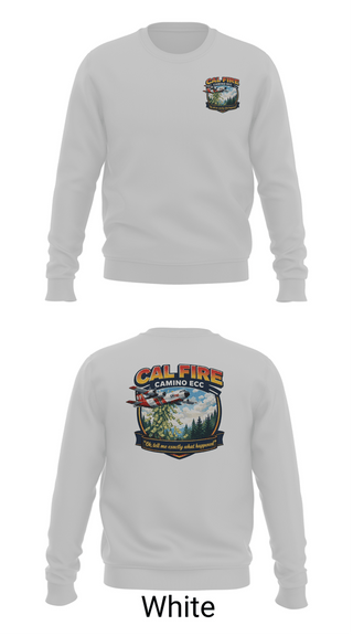 Crew Neck Sweatshirt, CAMINO ECC, Fire Department, Teamtime, Team time, sublimation, custom sports apparel, team uniforms, spirit wear, spiritwear, sports uniforms, custom shirts, team store, custom team store, fundraiser sports, apparel fundraiser