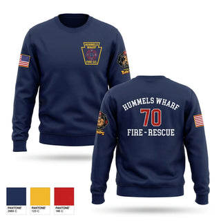 Crew Neck Sweatshirt, Hummels Wharf Fire-Rescue, Fire Department, Teamtime, Team time, sublimation, custom sports apparel, team uniforms, spirit wear, spiritwear, sports uniforms, custom shirts, team store, custom team store, fundraiser sports, apparel fundraiser