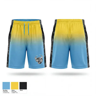NBC BULLS 15155634 Mens Reversible Basketball Shorts - 1
