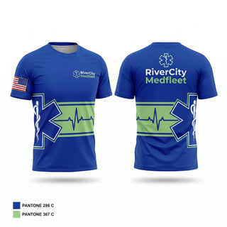 Short Sleeve Performance Shirt, RiverCity MedFleet, EMS/EMT, Teamtime, Team time, sublimation, custom sports apparel, team uniforms, spirit wear, spiritwear, sports uniforms, custom shirts, team store, custom team store, fundraiser sports, apparel fundraiser