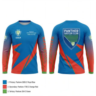 Long Sleeve Performance Shirt, Kansas City Missouri Police Athletic League Panthers (Soccer), Spirit Store, Teamtime, Team time, sublimation, custom sports apparel, team uniforms, spirit wear, spiritwear, sports uniforms, custom shirts, team store, custom team store, fundraiser sports, apparel fundraiser